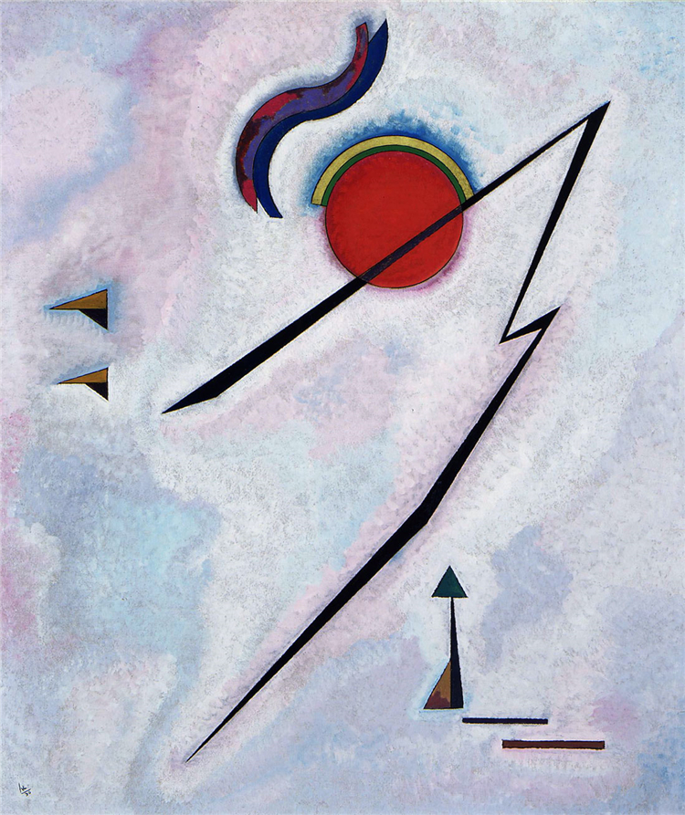 Angular Line 1930 Wassily Kandinsky Abstract Oil Painting